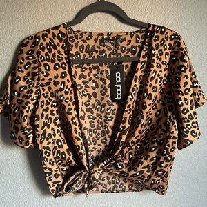 Boohooo Cheetah Top